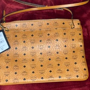 MCM cross body  klara  monogram calf skin bag